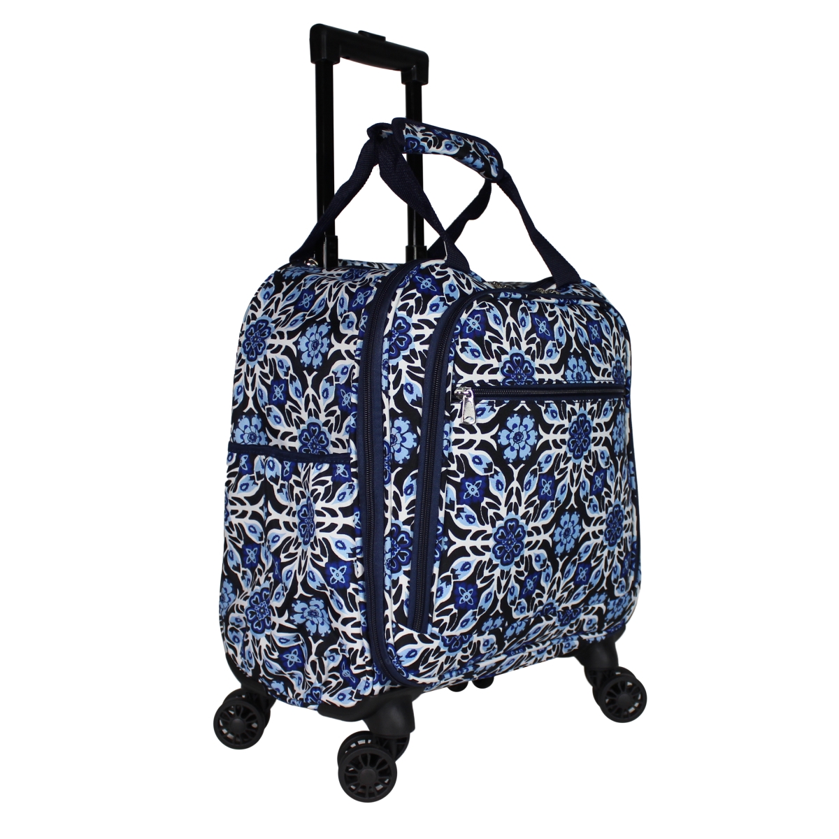 815501-213 18 In. Prints Spinner Carry-on Luggage, Winter Flower