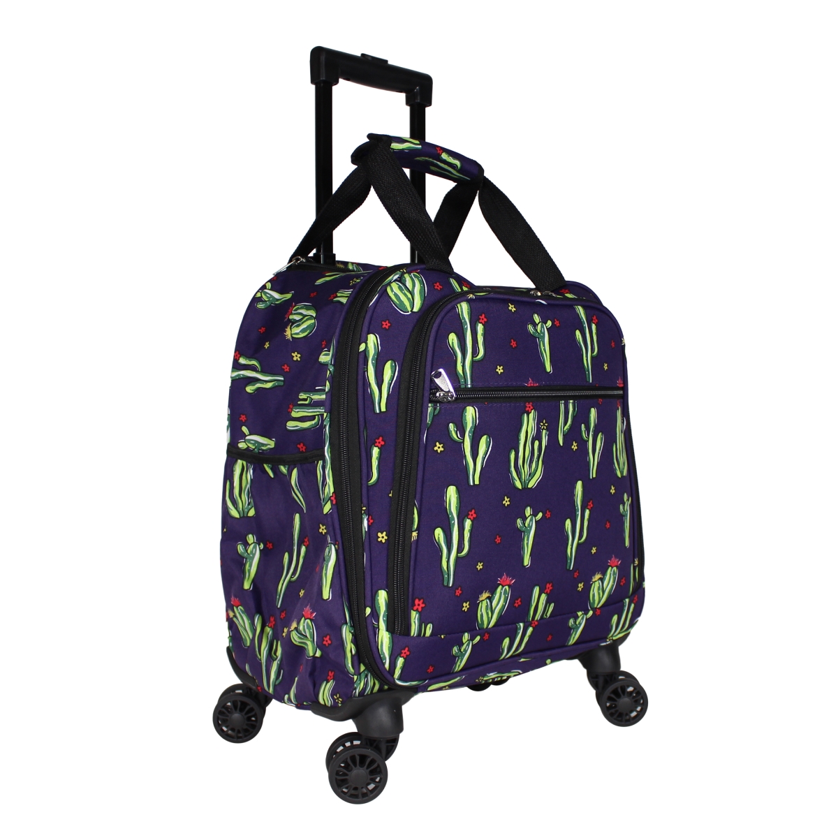 815501-242 18 In. Prints Spinner Carry-on Luggage, Cactus Purple