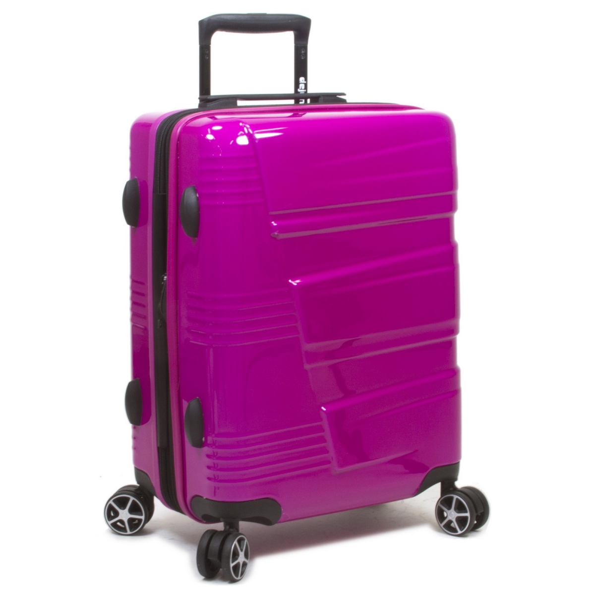 Picture of Dejuno 1909DJ-CRANBERRY Lumos Hardside Expandable Spinner Luggage Set&#44; Cranberry - 3 Piece