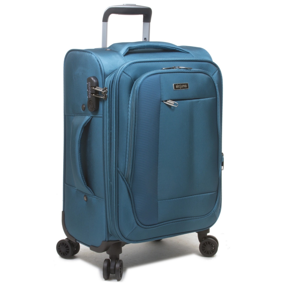 Picture of Dejuno 2002DJ-TURQUOISE Twilight Lightweight Nylon Spinner Luggage Set, Turquoise - 3 Piece