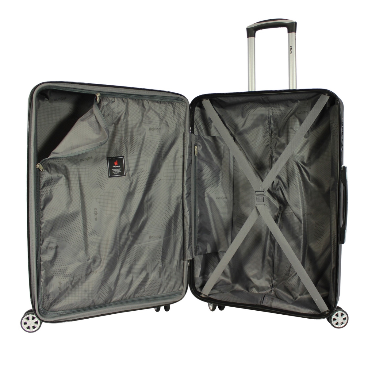 Picture of Dejuno 252015DJ-TURQUOISE Tutin Hardside Spinner Luggage Set with TSA Lock, Turquoise - 3 Piece
