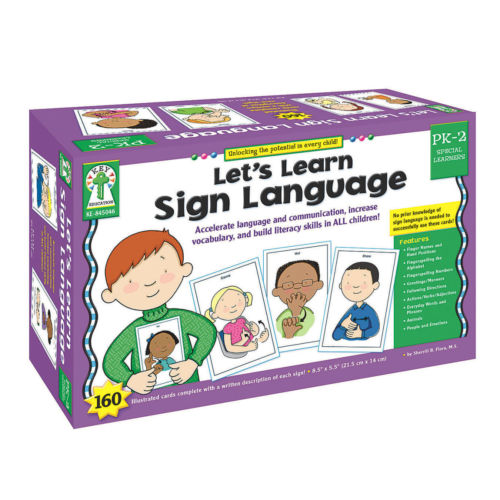 Carson Dellosa Ke-845046 Sign Language Wt Cards