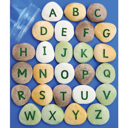 Yus1009 Uppercase Alphabet Pebbles