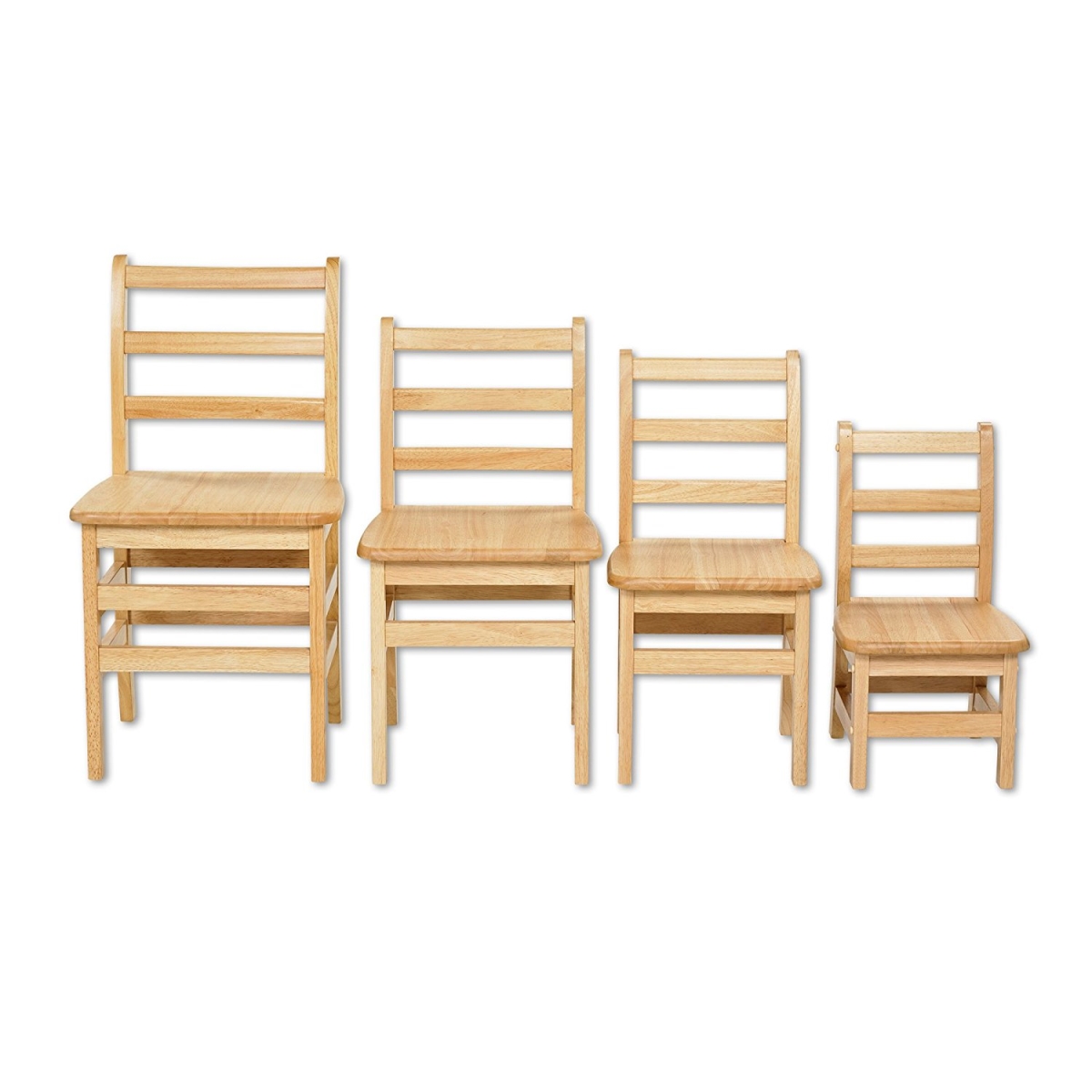 S Elr-15316 3-rung Ladderback Assembled Chair, 10 In. - Natural