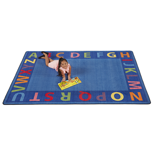 S Elr-fe909-34a 6 X 9 Ft. A-z Circle Time Seating Rug