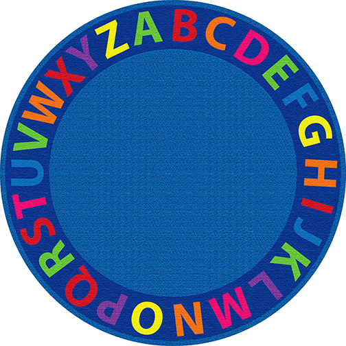 S Elr-fe909-71a 12 Ft. Round A-z Circle Time Seating Rug