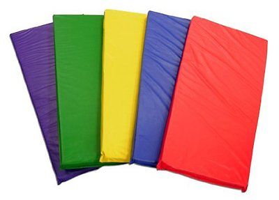 S Elr-0573-as Assorted Color Rainbow Rest Mat - 5 Piece