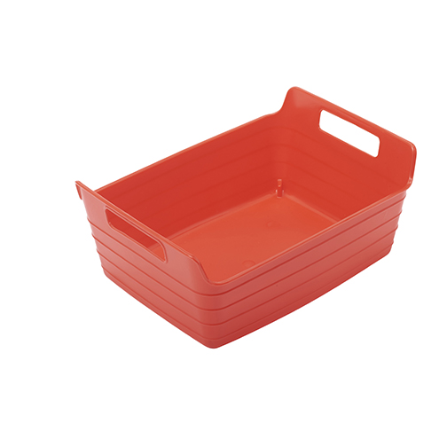 S Elr-20509-rd Small Bendi-bin With Handles, Red - Pack Of 36