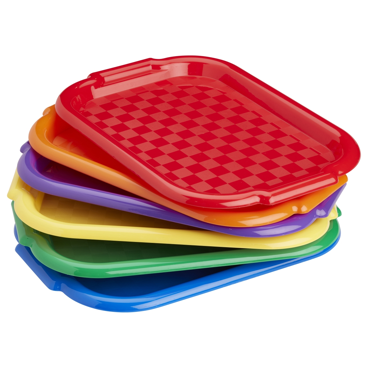 Elr-13239 14.96 X 10.43 X 0.90 In. Colorful Plastic Art Trays, 6 Piece - Pack Of 12
