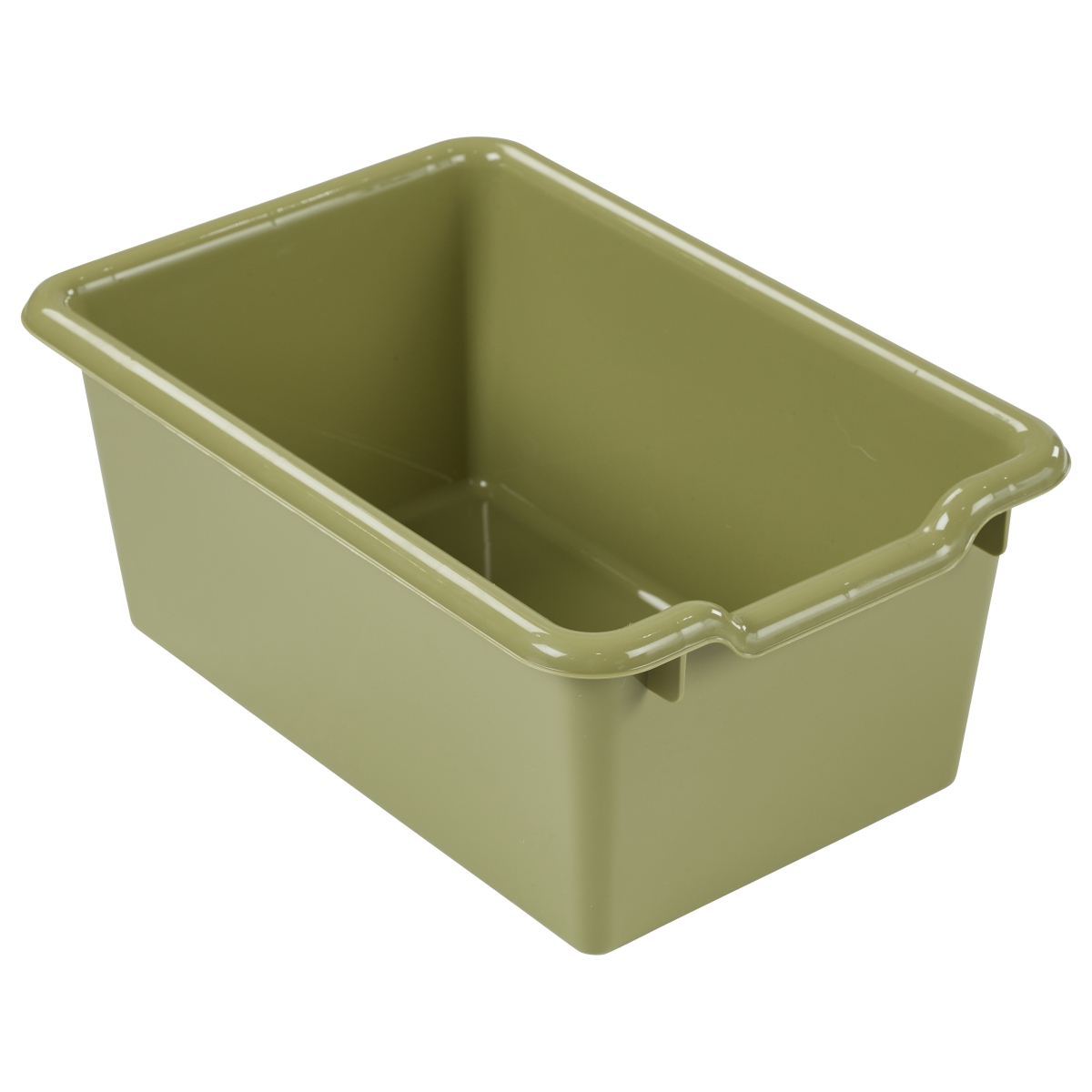 Elr-0482-fg 11.50 X 8 X 5 In. Scoop Front Storage Bins - Fern Green Case Pack Of 10