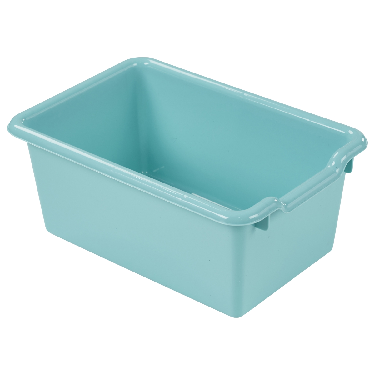 Elr-0482-tq 11.50 X 8 X 5 In. Scoop Front Storage Bins - Turquoise Case Pack Of 10