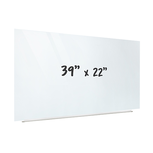 Elr-13125 39 X 22 In. Magnetic Glass Dry-erase Projection Board, White