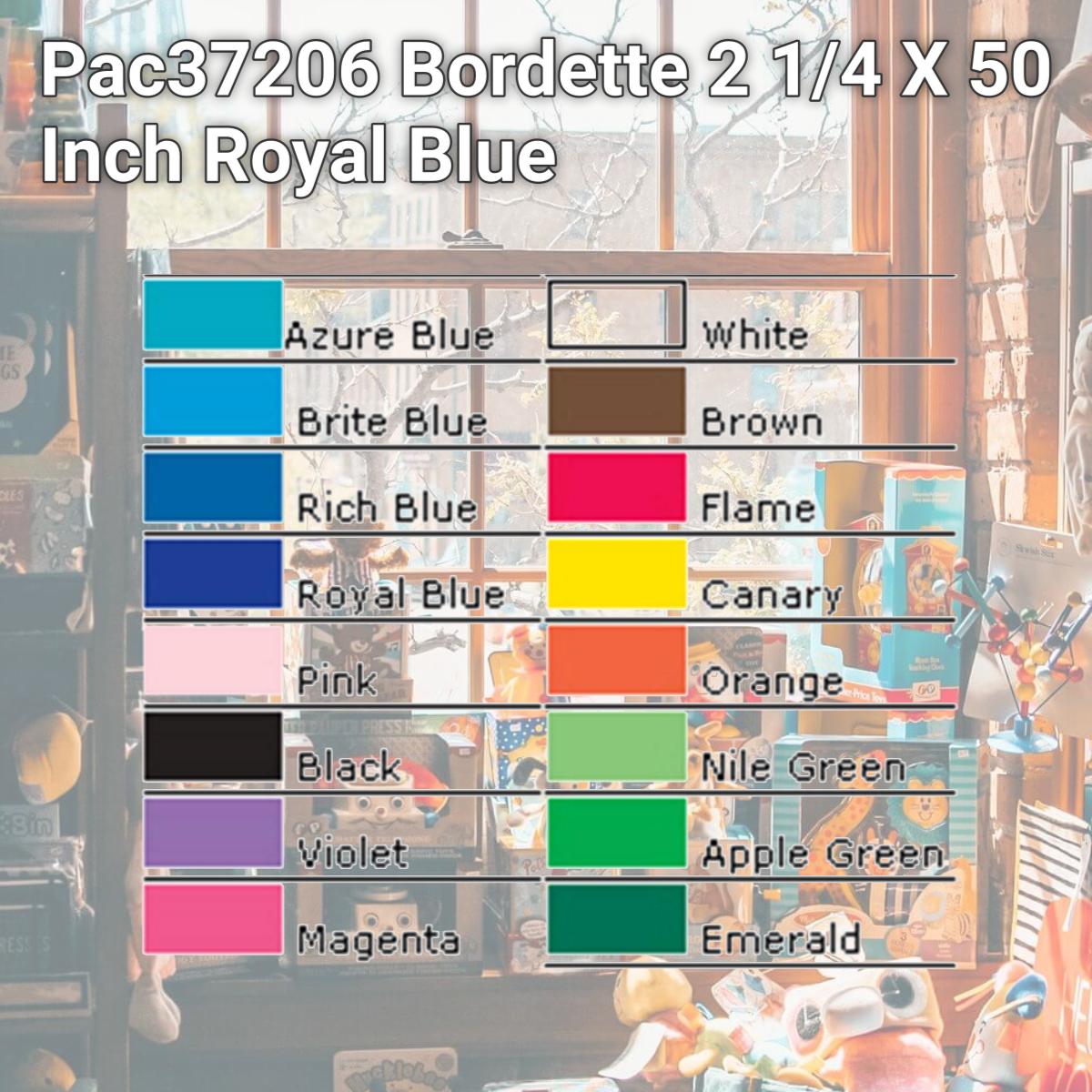 Picture of Pacon Corporation Pac37206 Bordette 2 1/4 X 50 Inch Royal Blue