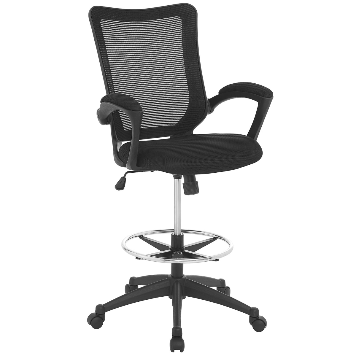Modway Eei-2287-blk 42 H X 27.5 W X 26.5 L In. Project Drafting Chair, Black