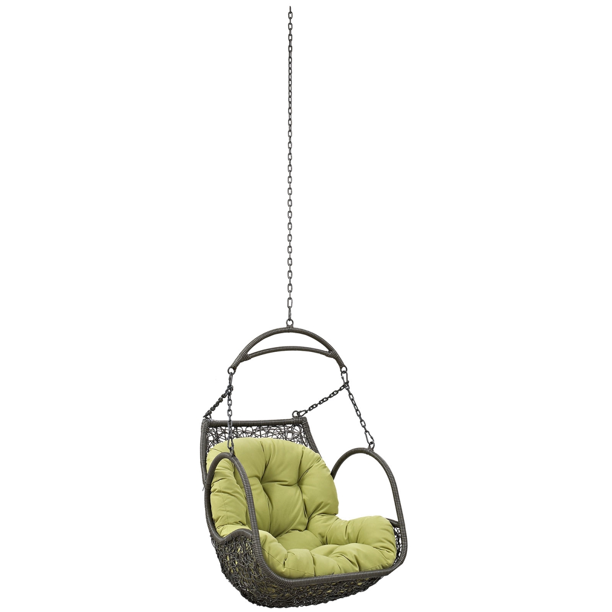 Modway Eei-2659-per-set 127.5 H X 29.5 W X 24.5 L In. Arbor Outdoor Patio Swing Chair Without Stand, Peridot