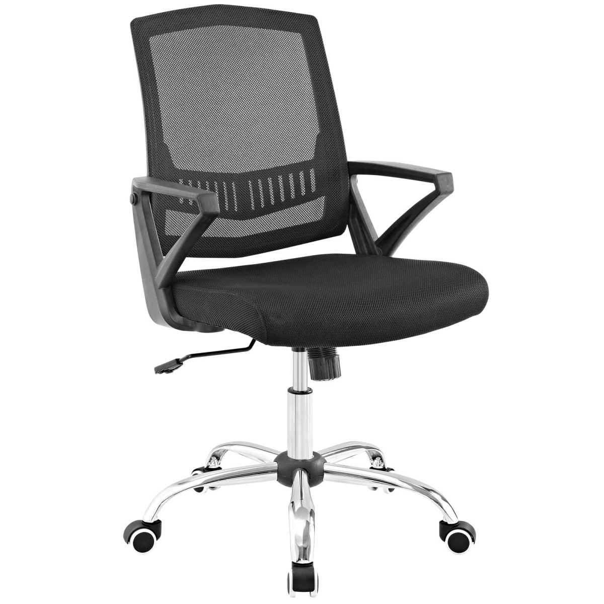 Modway Eei-2684-blk 42.5 H X 26.5 W X 22.5 D In. Proceed Mid Back Upholstered Fabric Office Chair, Black