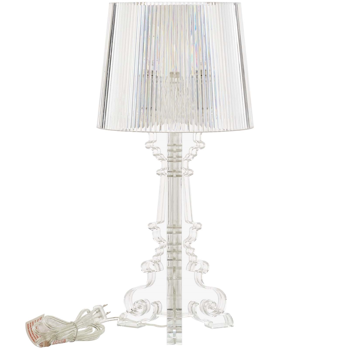 Eei-2896-clr 15.5 X 31.5 X 31.5 In. French Petite Acrylic Acrylic Table Lamp - Clear