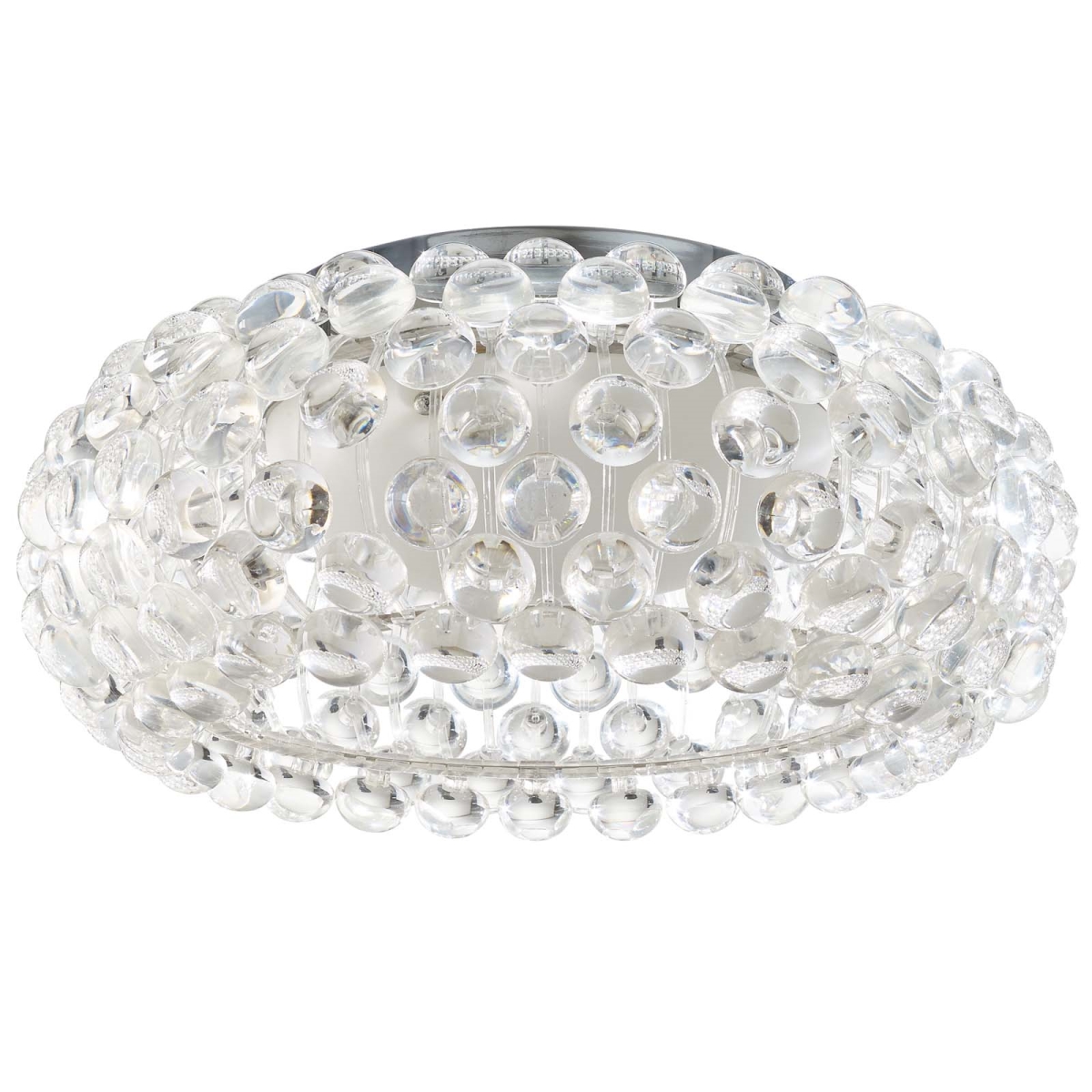 Eei-2913 8.5 X 19 In. 19 In. Halo Acrylic Ceiling Fixture - Clear