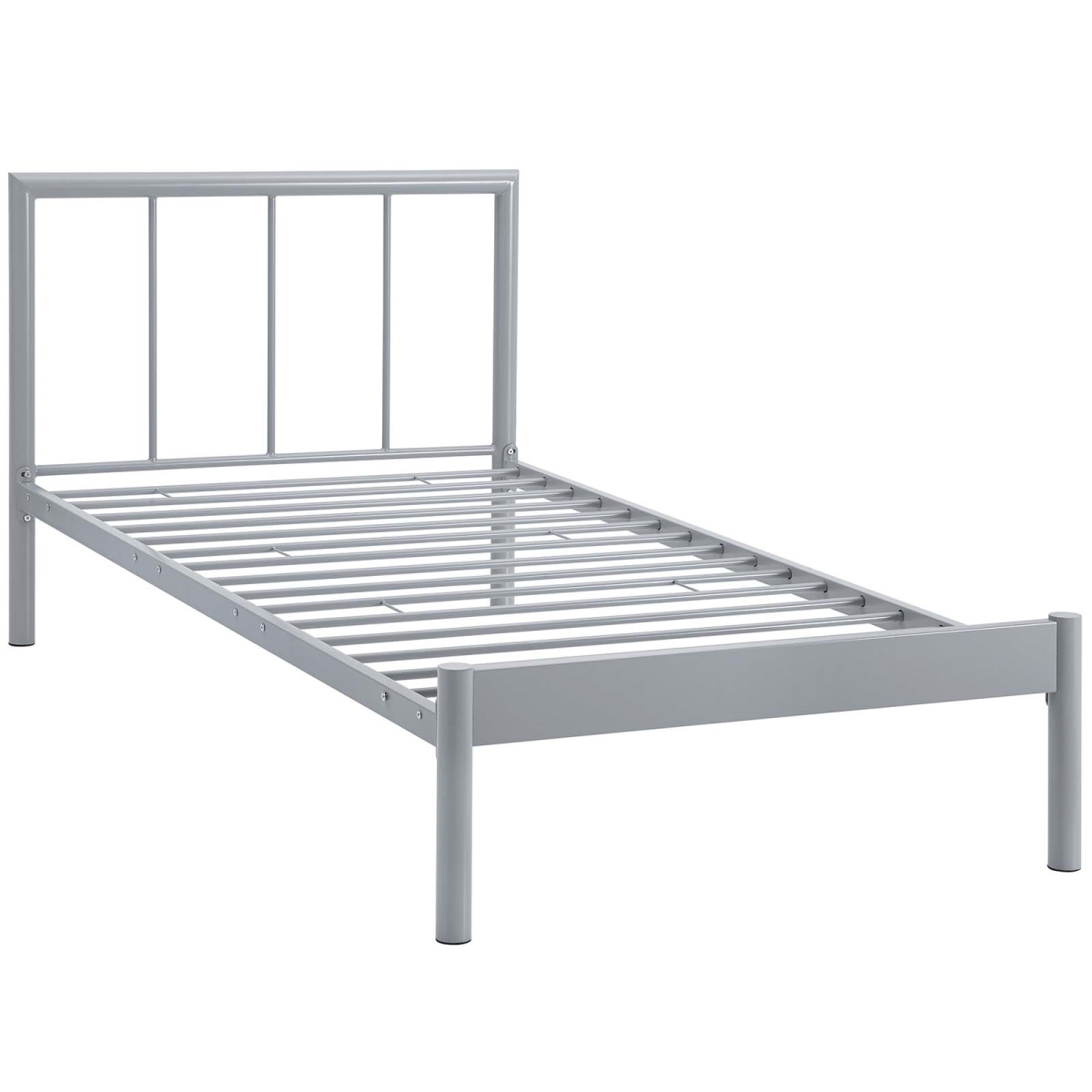 Mod-5543-gry-set 35.5 X 42 In. Gwen Twin Bed Frame - Gray