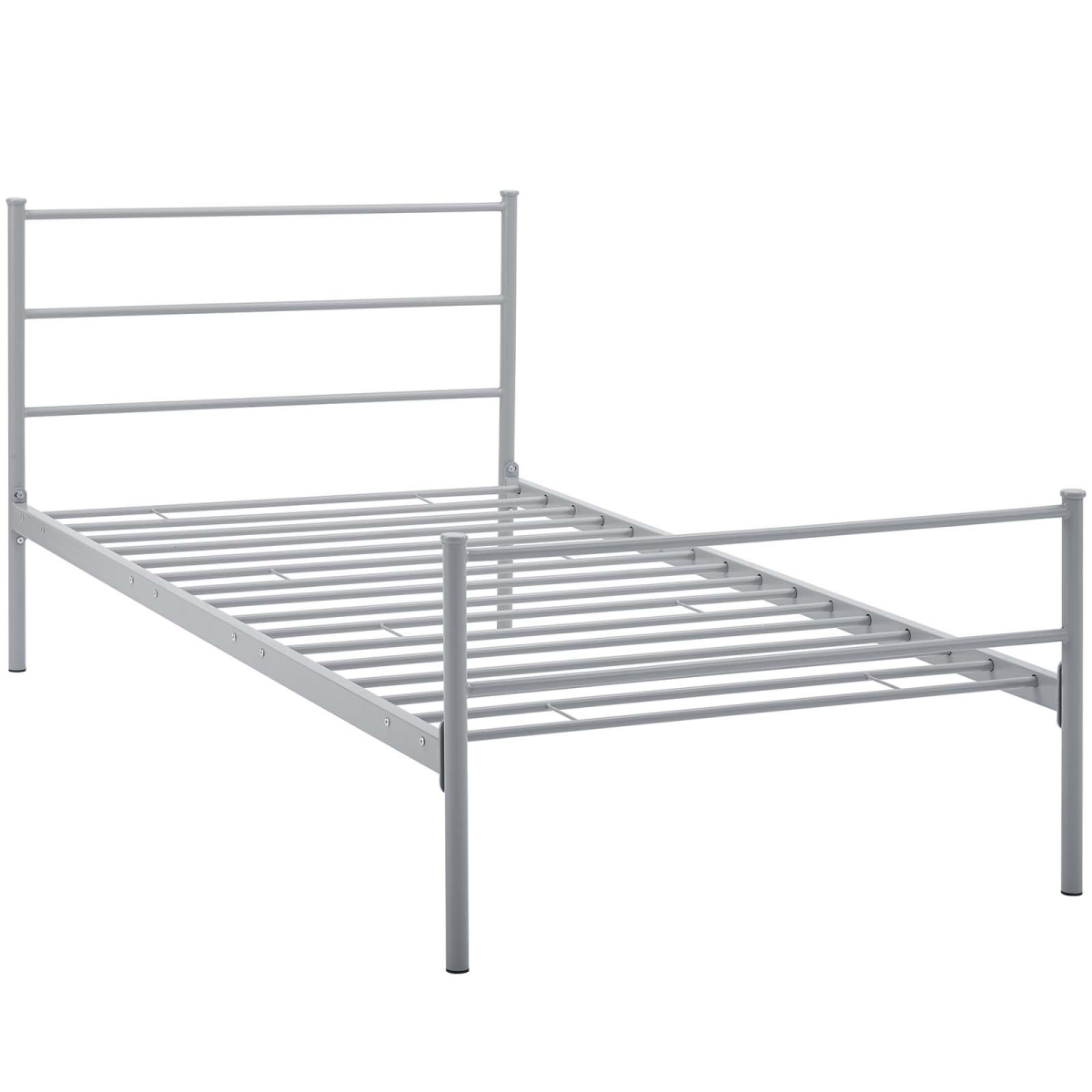 Mod-5551-gry-set 34.5 X 41.5 In. Alina Twin Platform Bed Frame - Gray
