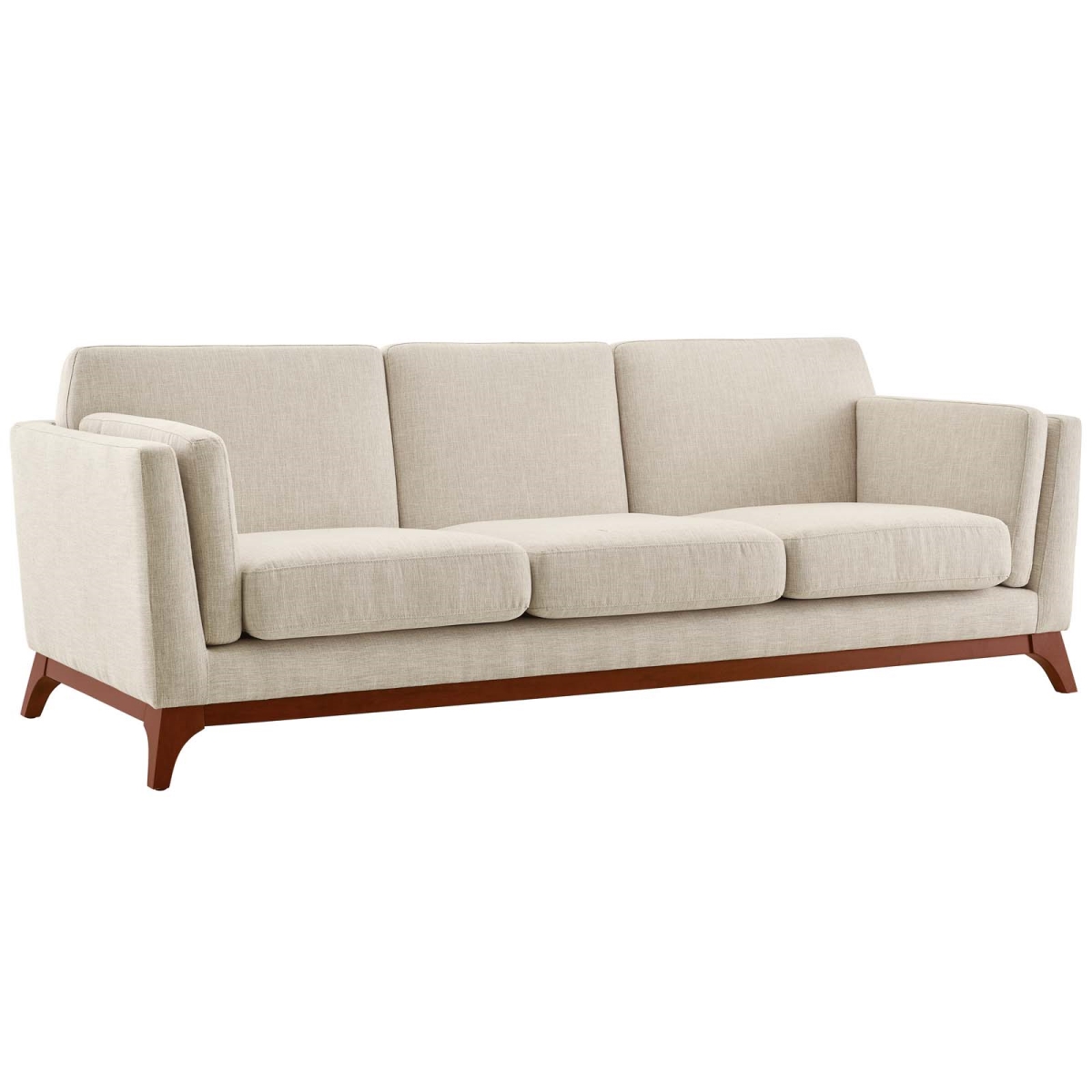 Eei-3062-bei Chance Upholstered Fabric Sofa - Beige, 30 X 35 X 83.5 In.