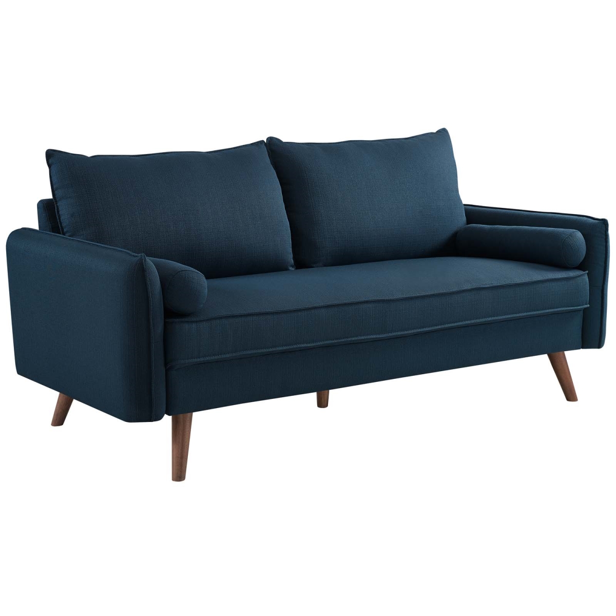Eei-3092-azu Revive Upholstered Fabric Sofa - Azure, 33.5 X 72 X 32.5 In.