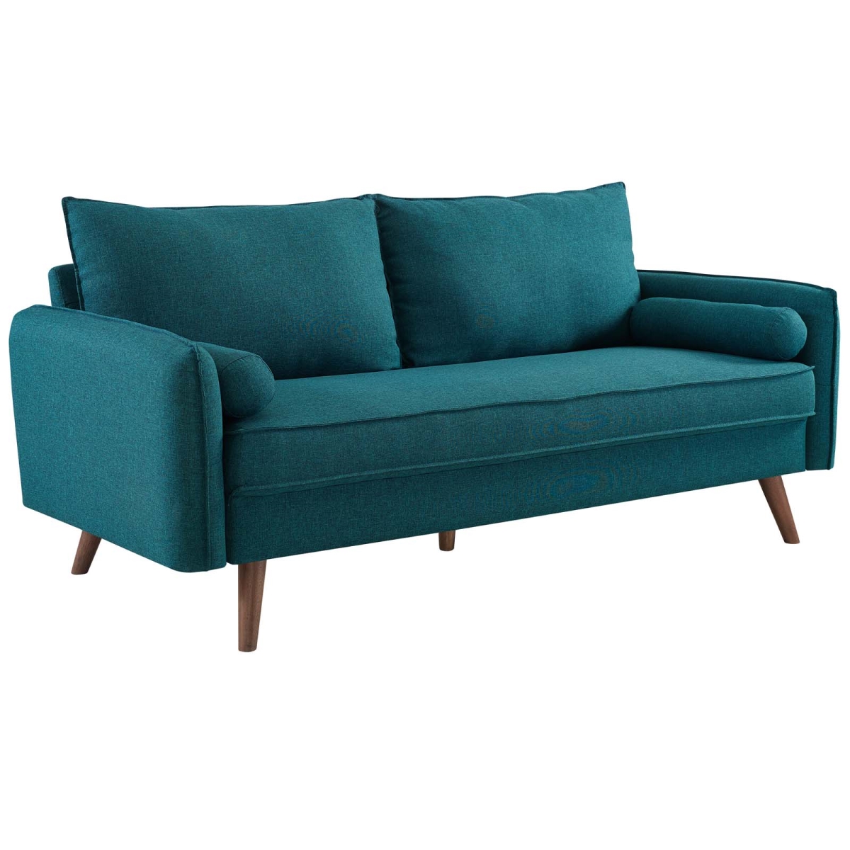 Eei-3092-tea Revive Upholstered Fabric Sofa - Teal, 33.5 X 72 X 32.5 In.