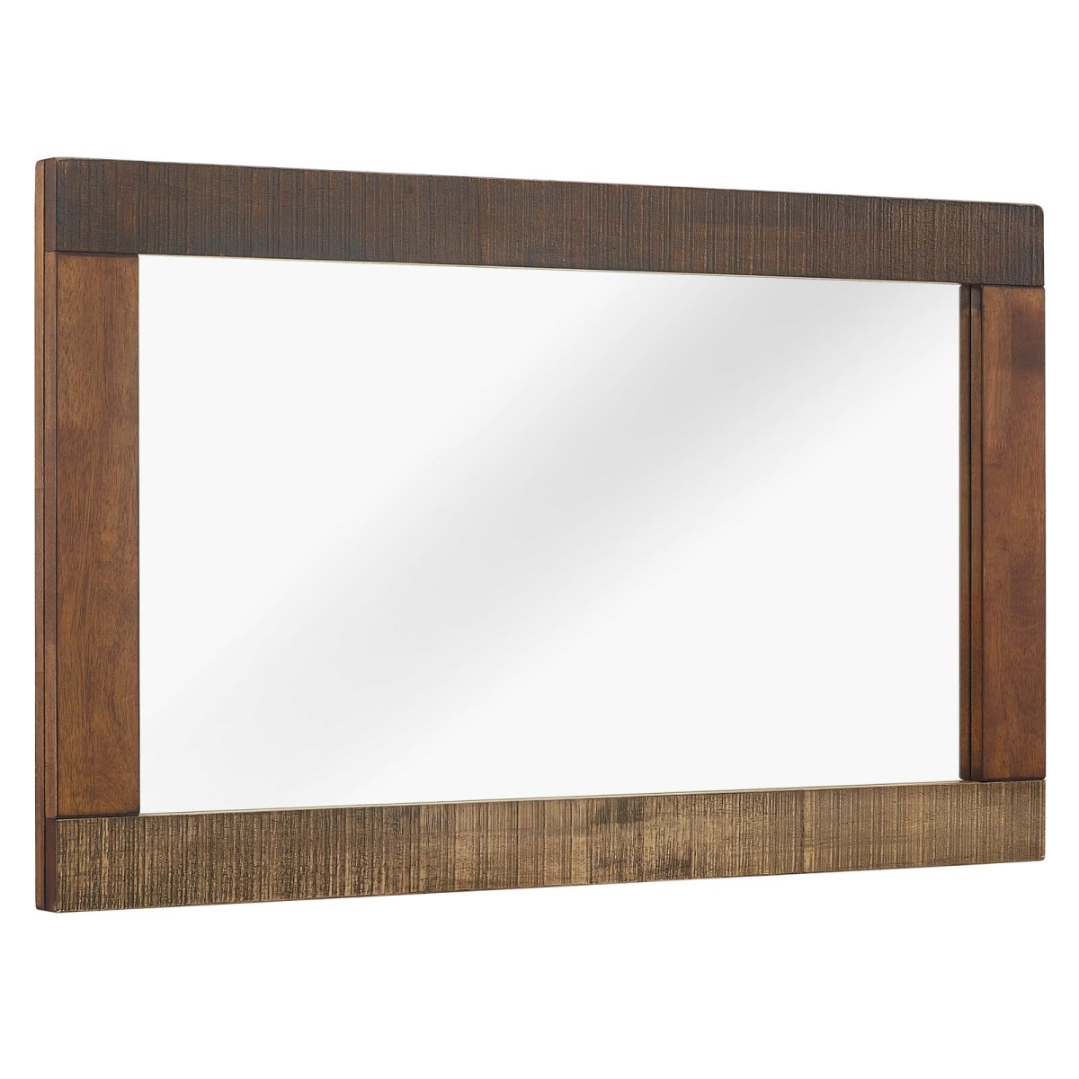 Mod-6063-wal Arwen Rustic Wood Frame Mirror - Walnut, 23.5 X 39.5 X 1.5 In.