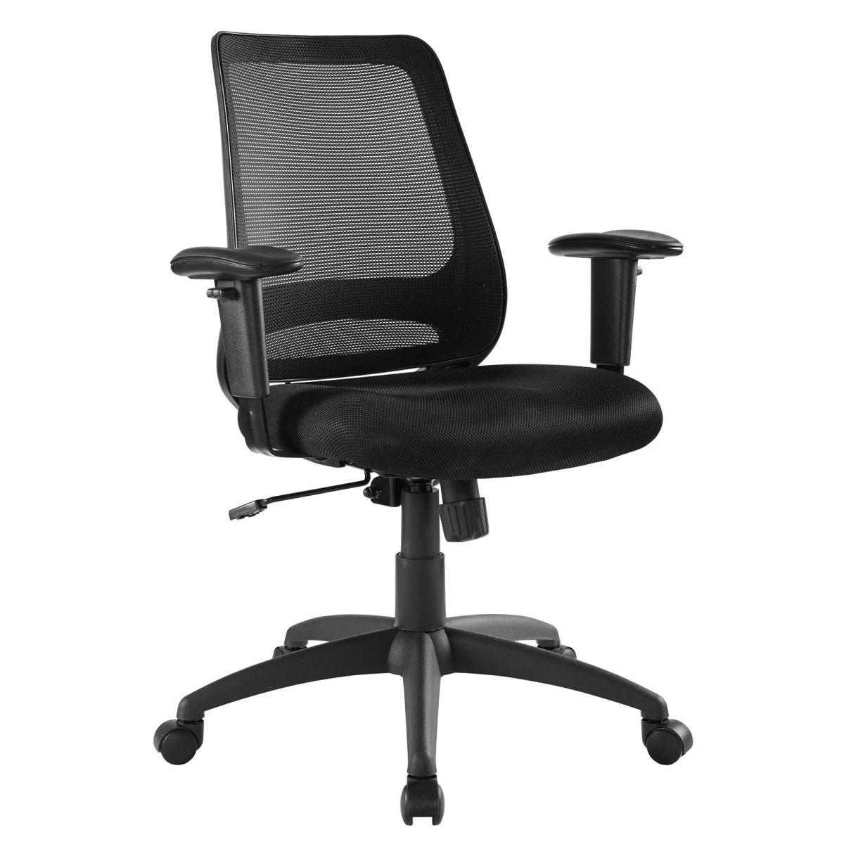 Eei-3195-blk Forge Mesh Office Chair - Black, 40.5 X 28.5 X 26 In.