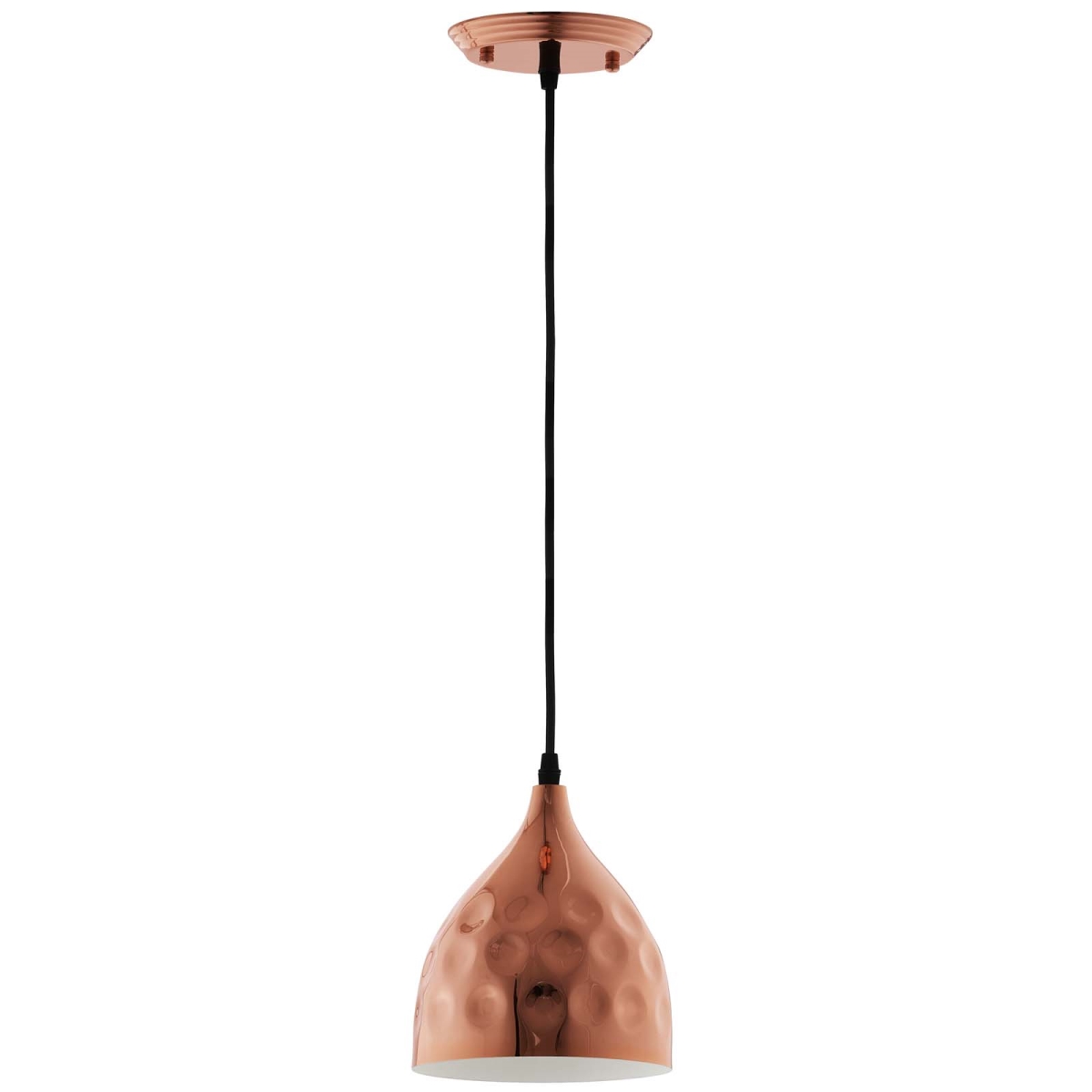 Eei-2903 Dimple 6.5 In. Bell-shaped Rose Gold Pendant Light , 78.5 X 6.5 X 6.5 In.