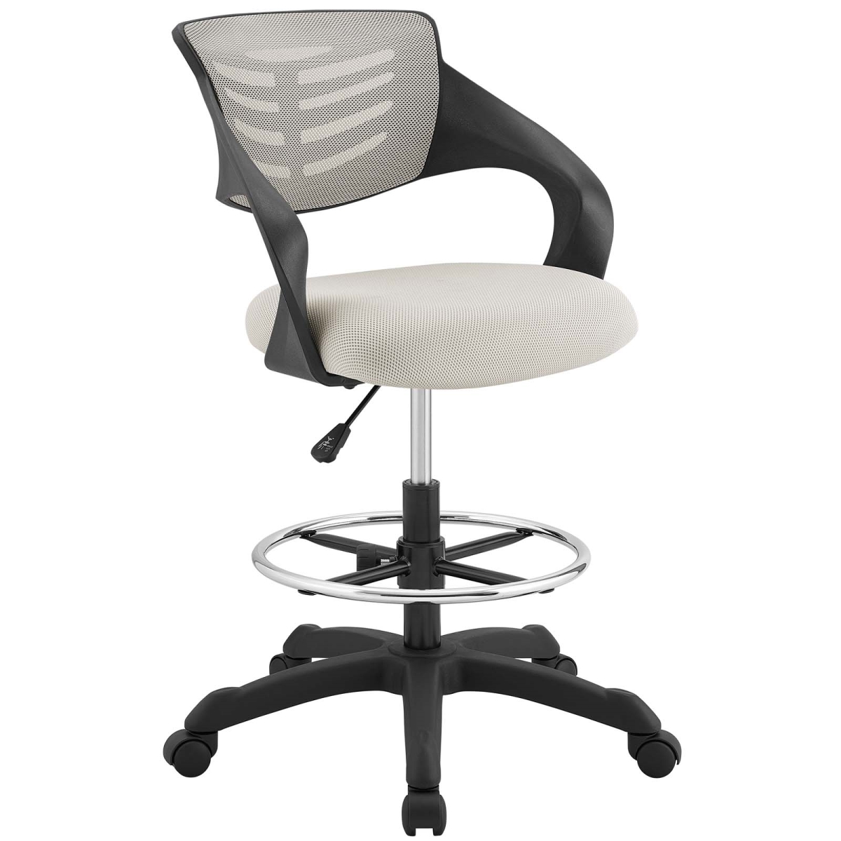 Eei-3040-gry Thrive Mesh Drafting Chair - Gray, 35 - 43 X 25 X 24.5 In.