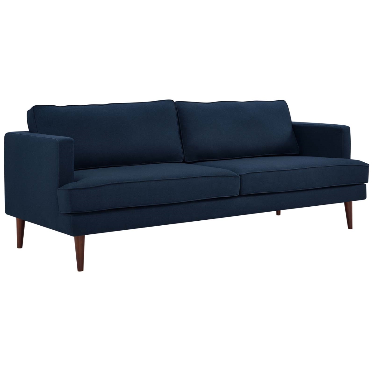 Eei-3057-blu Agile Upholstered Fabric Sofa - Blue, 34.5 X 35 X 86.5 In.