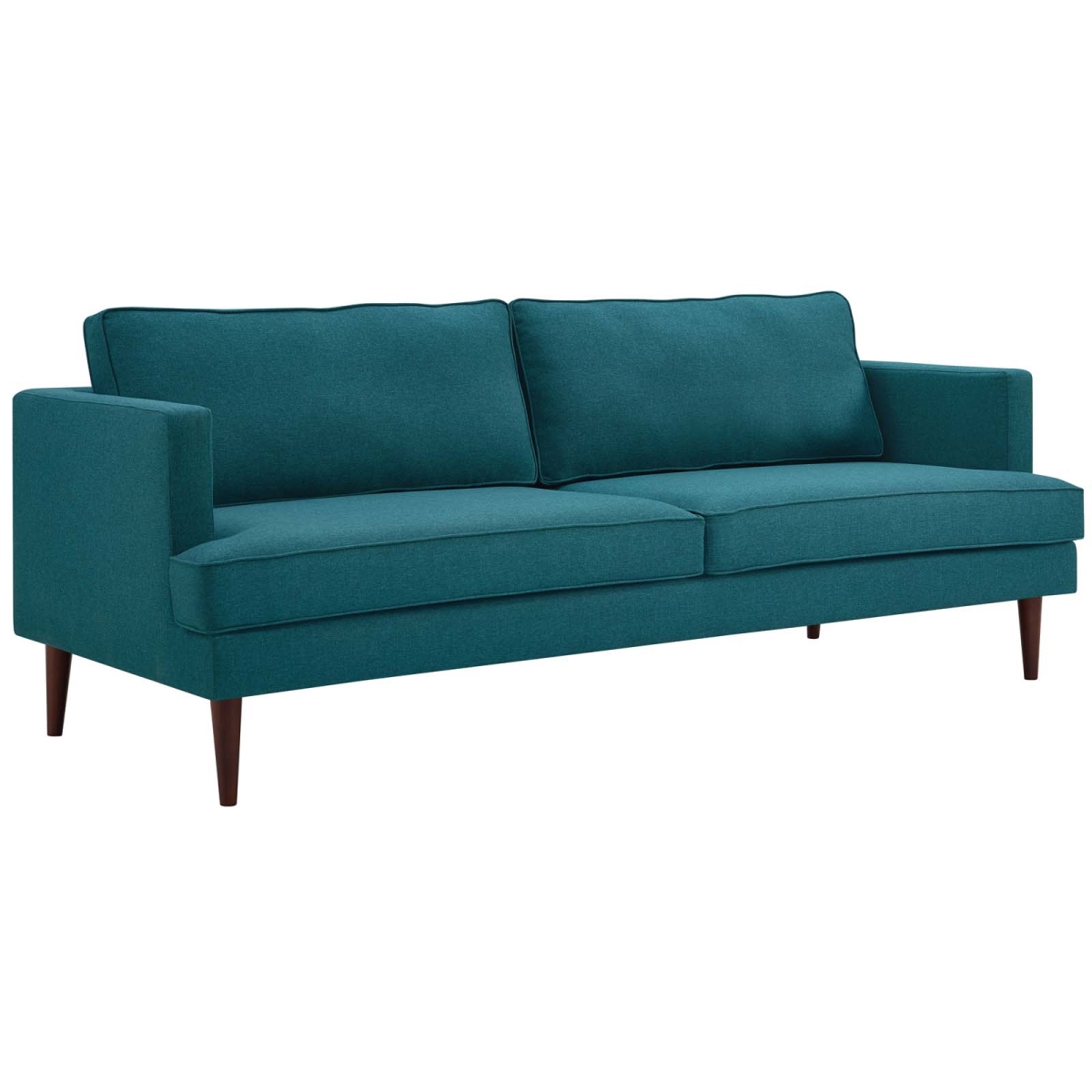 Eei-3057-tea Agile Upholstered Fabric Sofa - Teal, 34.5 X 35 X 86.5 In.