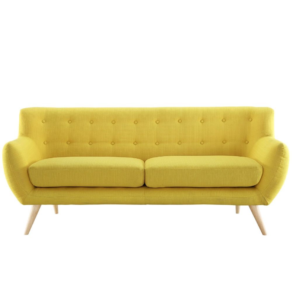 Eastend Eei-1633-sun Remark Sofa In Tufted Sunny Fabric With Natural Finish Wood Legs