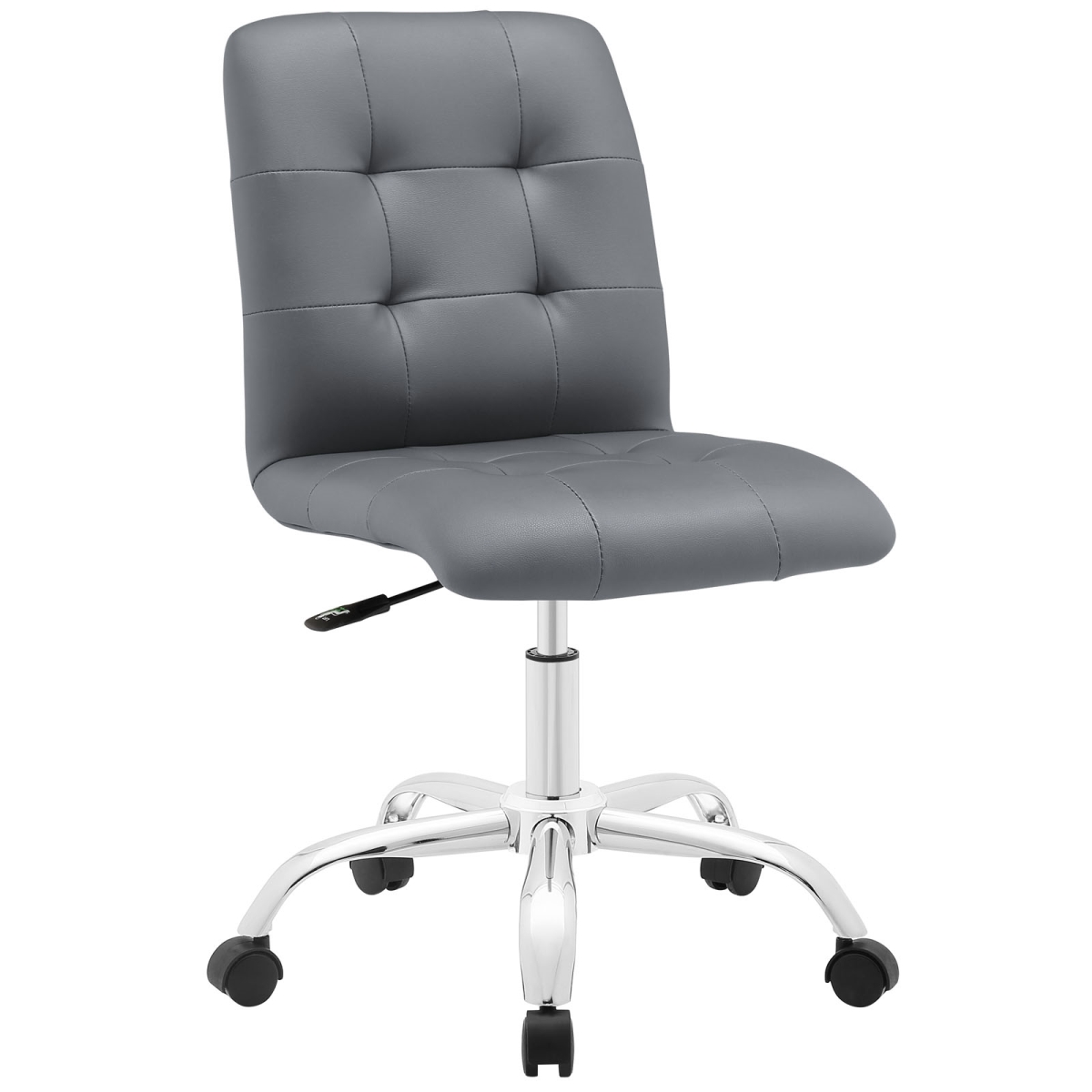 Modway Eei-1533-gry Prim Armless Mid Back Office Chair, Gray