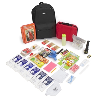 864-b Keep-me-safe Children Survival Backpack Kit, Black