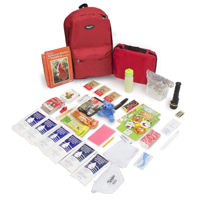 864-r Keep-me-safe Children Survival Backpack Kit, Red
