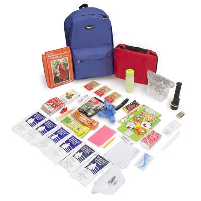 864-rb Keep-me-safe Children Survival Backpack Kit, Royal Blue