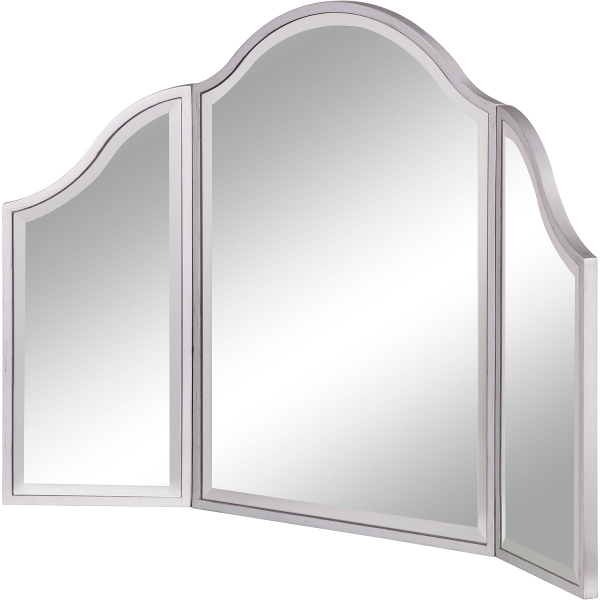 Mf6-1042s Dressing Mirror Silver Paint - Hand Rubbed, Antique Silver - 37 X 24 In.