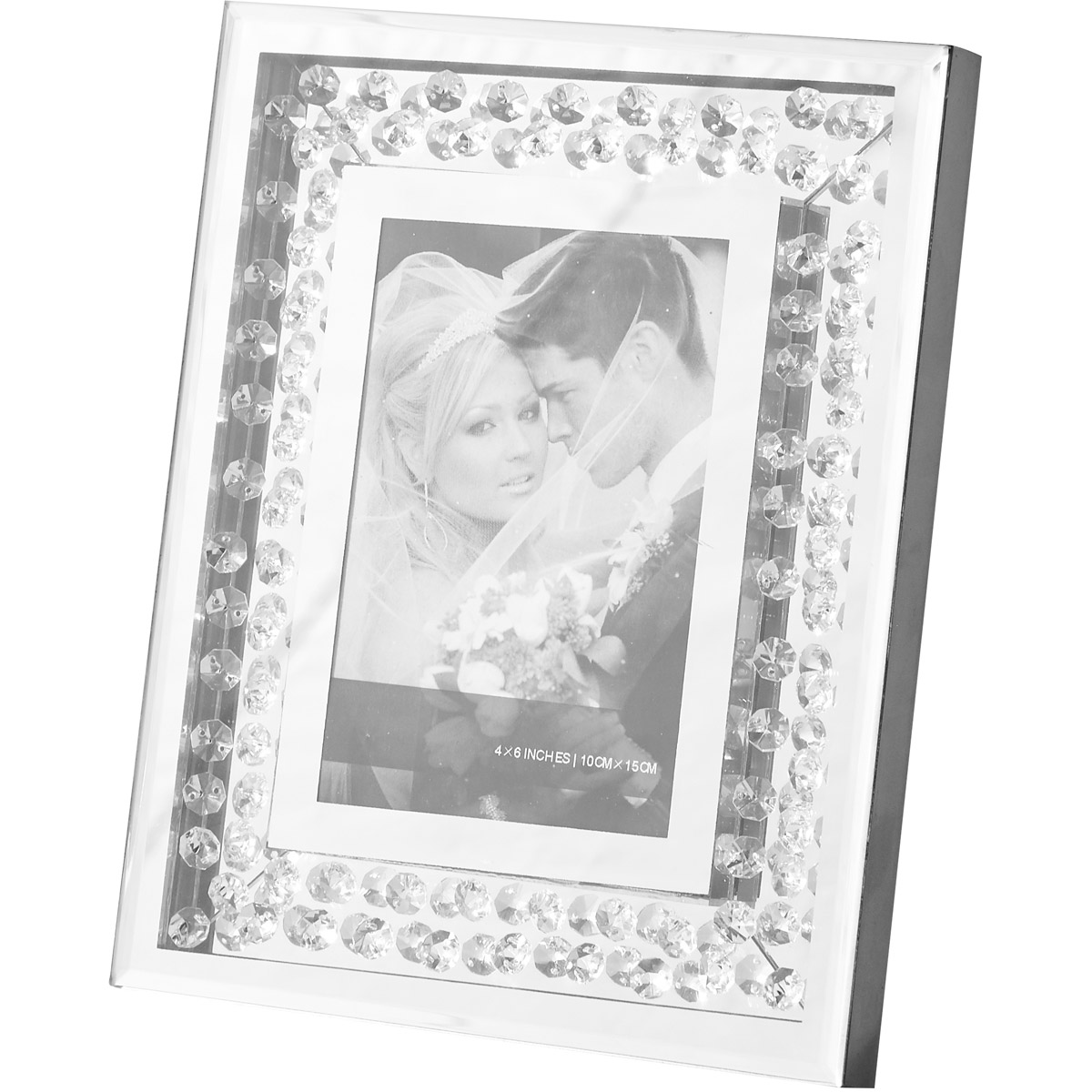 Mr9104 Sparkle 10 In. Contemporary Crystal Photo Frame, Clear