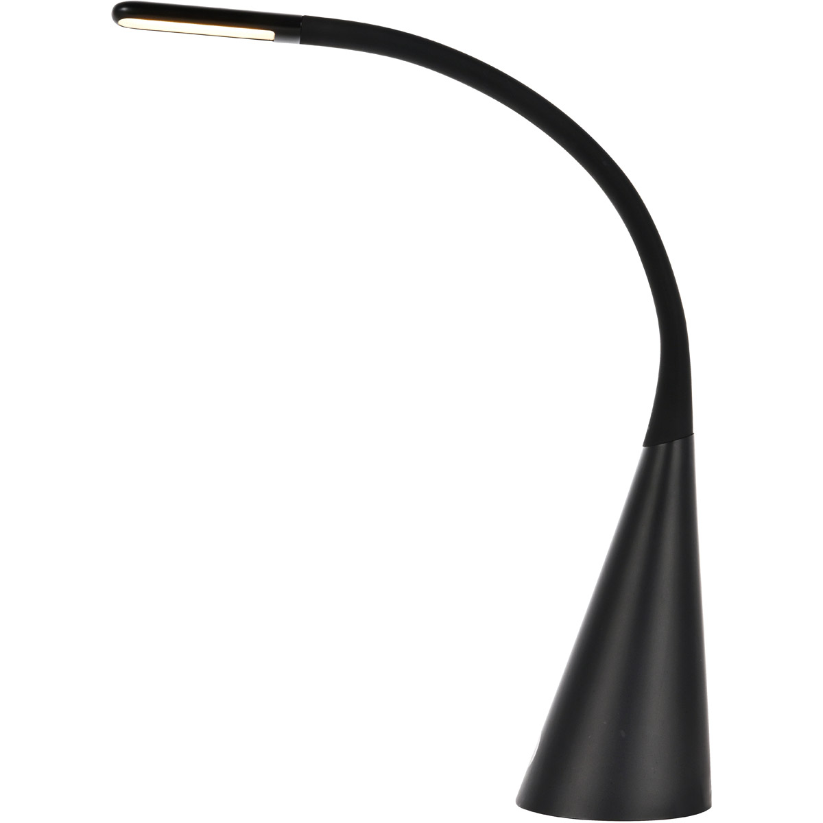 Ledds005 Sleek Led Desk Lamp With Smooth Touch Dimmer & Usb, Matte Black
