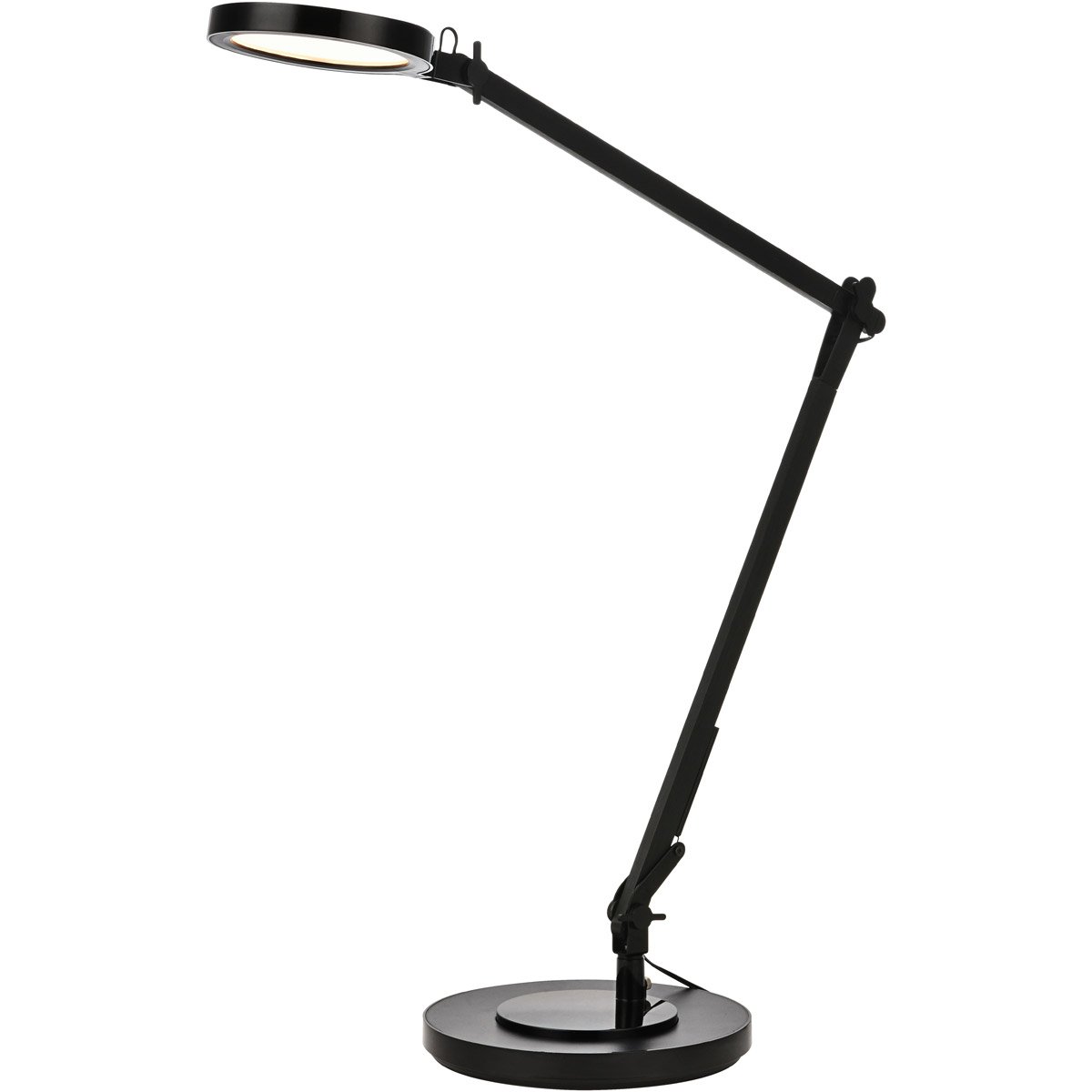 Ledds007 Sleek Led Desk Lamp With Smooth Touch Dimmer & Usb, Black
