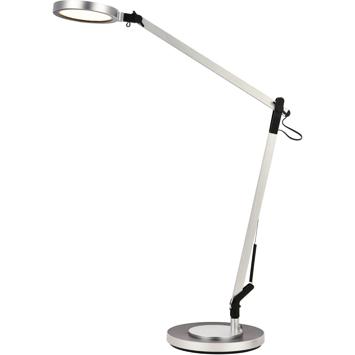Ledds008 Sleek Led Desk Lamp With Smooth Touch Dimmer & Usb, Silver