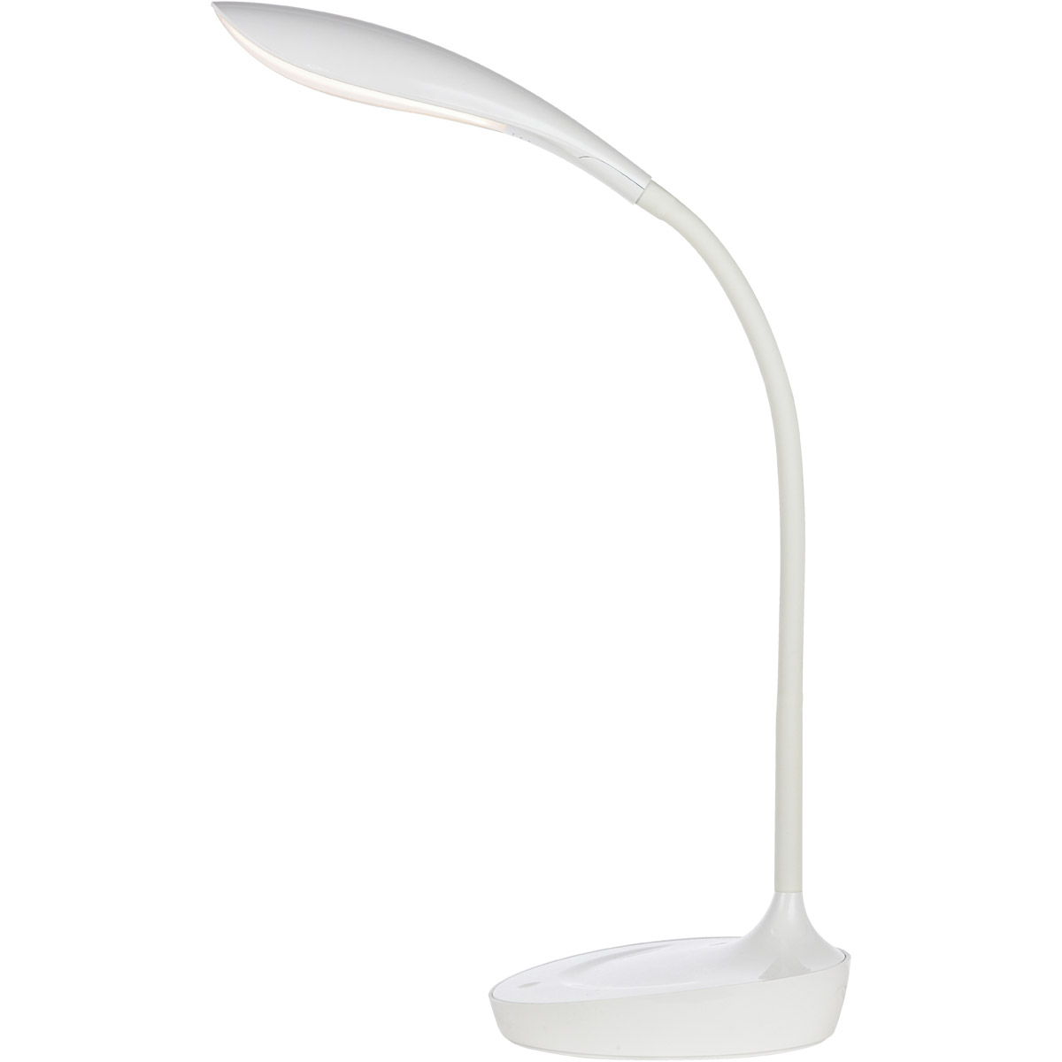 Ledds009 Sleek Led Desk Lamp With Smooth Touch Dimmer & Usb, Glossywhite