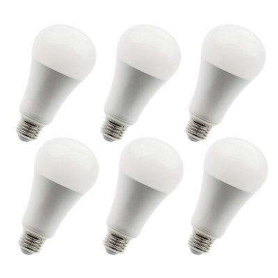 A21led201-6pk 5.28 In. Led A21 Filament Light Bulb, Chrome - Pack Of 6