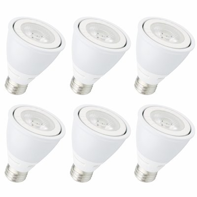 8w 4100k Led Par20 Light Bulb - Pack Of 6