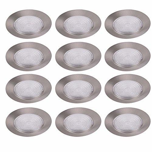Re13bn-12pk 6 In. Brushed Nickel Shower Trim With Fresnel Lens Fits A19 - Pack Of 12