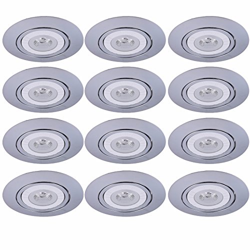 Re318ch-12pk 6 In. Chrome Trim 35 Deg Adjustable Trim With Gimbal Ring Fits Par38 R40 - Pack Of 12