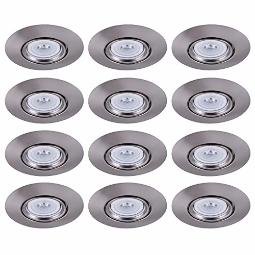 Re517bn-12pk 5 In. Brushed Nickel Trim With Gimbal Ring Fits Par30 R30 - Pack Of 12