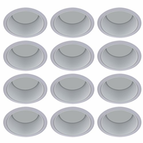 Rem40wh-12pk 6 In. White Cone Baffle Trim Fits Par38 - Pack Of 12